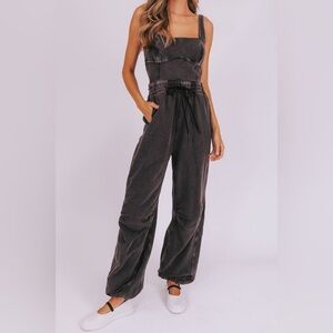 FP Movement by Free People Dark Gray Jumpsuit